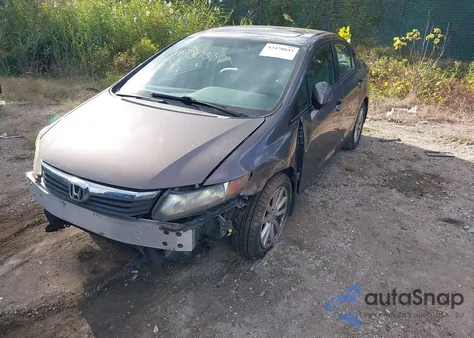 2012 Honda Civic Ex from USA, damaged, VIN 19XFB2F83CE308983